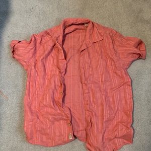 Large Salmon Tommy Bahama button-up